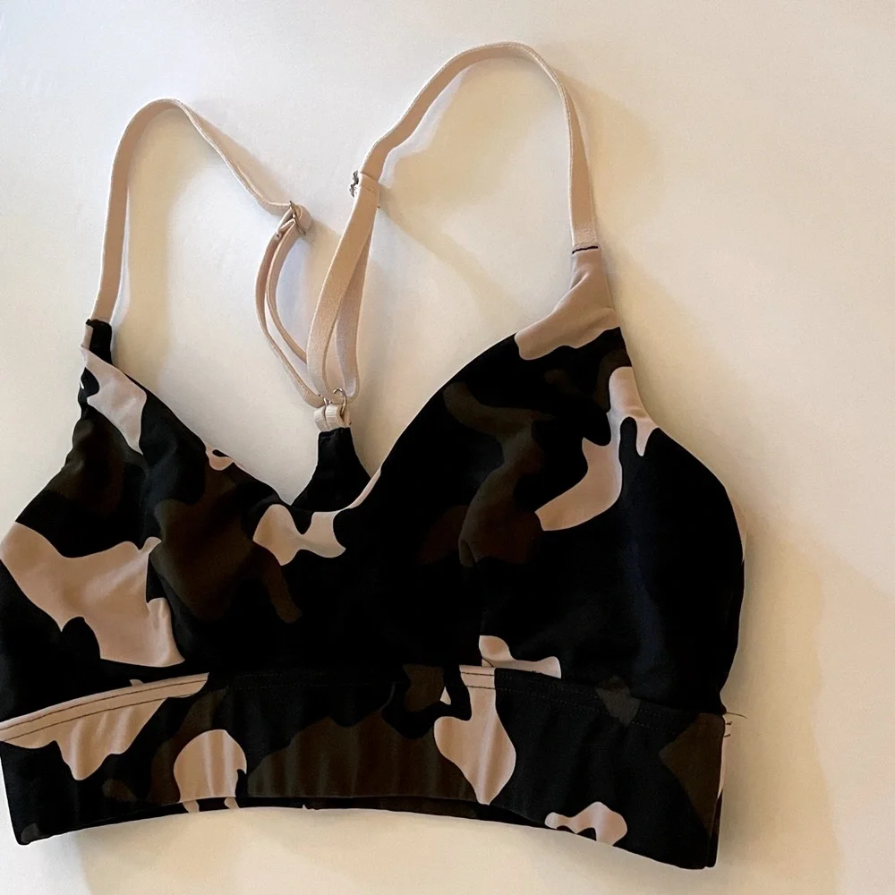 The Upside Sports Bra Camouflage Blush Ballet Bra Athleisure Sport Beach